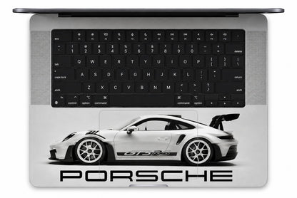Porsche GT3 RS Laptop Skin - Premium Vinyl Wrap for MacBook & Gaming Laptops